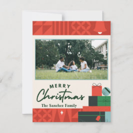 Geometric Presents "God Jul" Kort 1 Foto