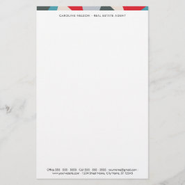 Geometric Professionell Real Gods Stationery Brevpapper