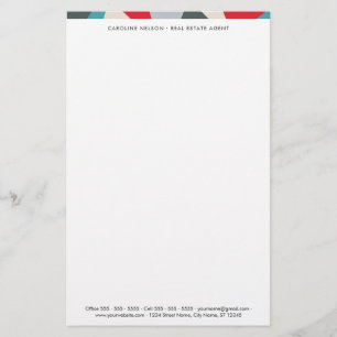 Geometric Professionell Real Gods Stationery Brevpapper