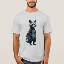 Geometric Raccoon T Shirt