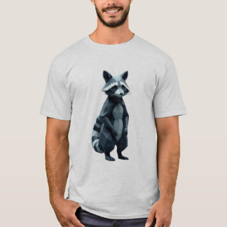 Geometric Raccoon T Shirt