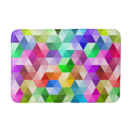 Geometric Rainbow Färg Trendig Mönster Bath Mat Badrumsmatta
