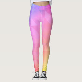 Geometric Rainbow Leggings