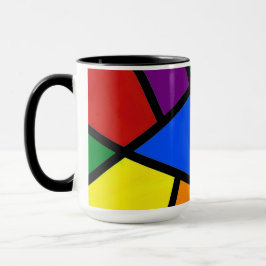 Geometric Rainbow Mugg