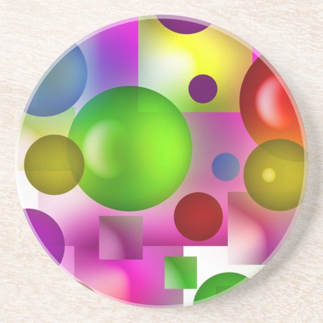 Geometric Rainbow Underlägg (Framsidan)