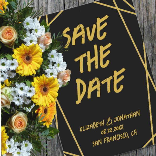 Geometric Ram Bröllop Spara Datumet (Skapare uppladdad)