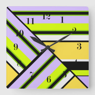 Geometric, rand fyrkantig klocka