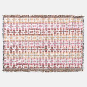 Geometric red ikat rand mönster mysfilt