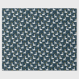 Geometric Reindeer and Stars Winter Design Presentpapper
