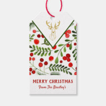 Geometric Reindeer jul Gift-Märkre