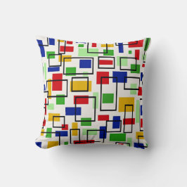 Geometric Retro Art 16X16 Kudde