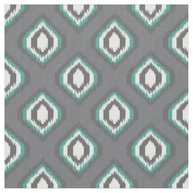 Geometric retro ikat tribal mönster tyg (Närbild)