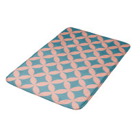 Geometric Retro Modern Blue Peach för geometrisk å