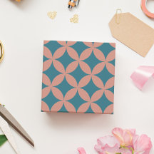 Geometric Retro Modern persikoblått för Mod i mitt