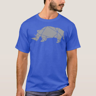 Geometric Rhino T Shirt