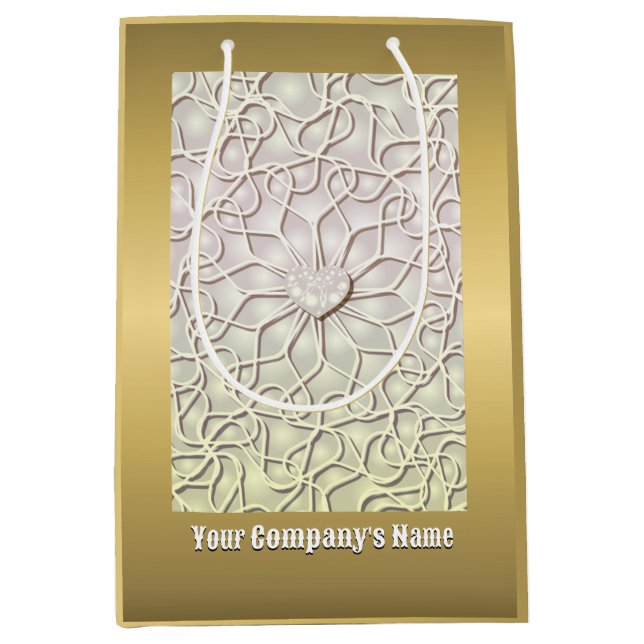 Geometric Ro Guld KÄRLEK Heart Mönster (Framsidan)