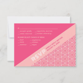 Geometric Ro Red Bröllop OSA Kort