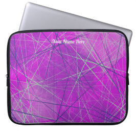 Geometric Rosa Network Digital Abstrakt Laptop Fodral