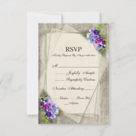 Geometric Rustic Pansies in Blue & Lila OSA