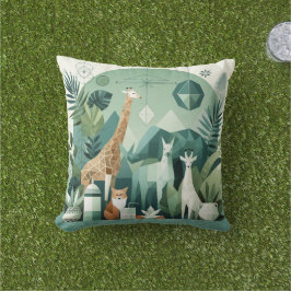 Geometric Safari Dekorativ kudde - Tropical Zen Vi