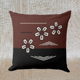 Geometric Sakura Cherry Blommar Dekorativ kudde