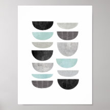 Geometric Scandinavian abstrakt modern art print