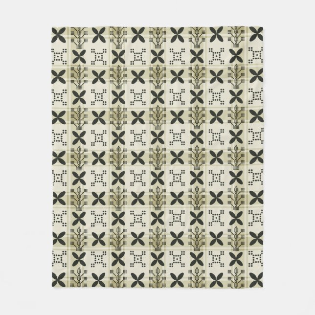 Geometric Seamless mönster-bakgrund. Batik-design Fleecefilt (Framsidan)