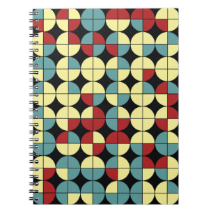 Geometric seamless mönster, modern design. anteckningsbok
