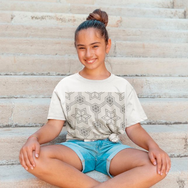 Geometric Seamless Mönster T-Shirt (Skapare uppladdad)