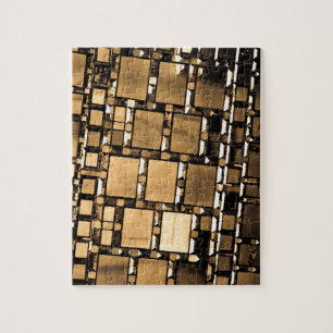 Geometric Sepia Spegel Pussel