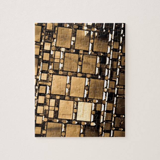 Geometric Sepia Spegel Pussel (Vertikal)