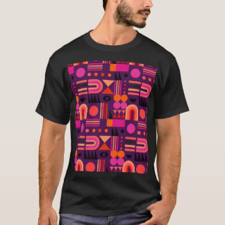 Geometric Shapes Abstrakt Seamless Mönster. T Shirt