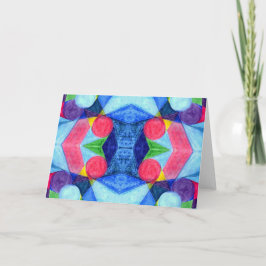 Geometric Skittles-hälsningskort Kort