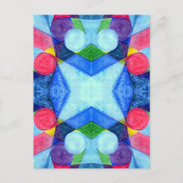 Geometric Skittles vykort