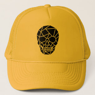 Geometric Skull Art-Truckerkeps Keps