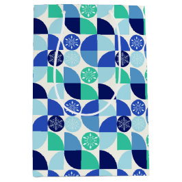 Geometric Snöflingor - Light Background - Gift Bag