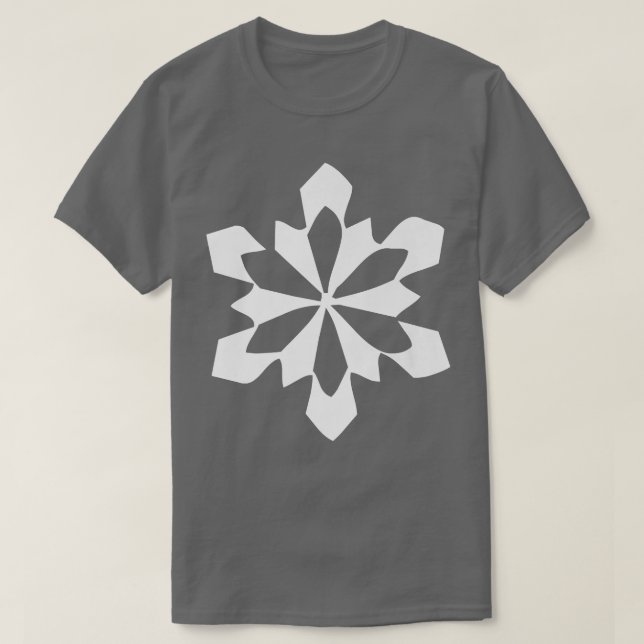 Geometric Snowflake T Shirt (Design framsida)