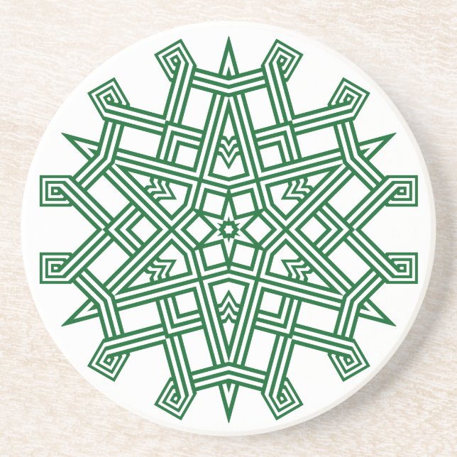 Geometric Snowflake Underlägg (Framsidan)
