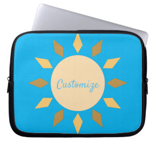 Geometric Sol Circle Thunder_Cove  Laptop Fodral