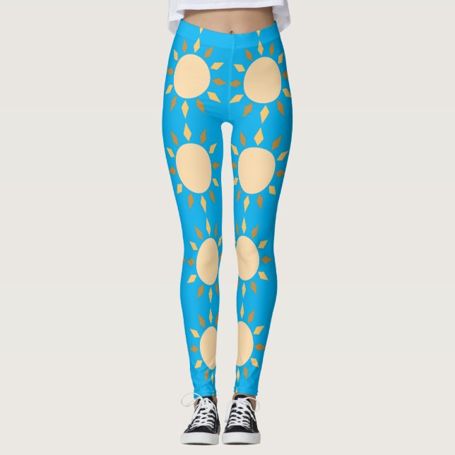 Geometric Sol Circle Thunder_Cove  Leggings (Framsida)