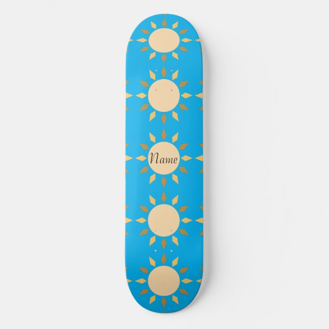 Geometric Sol Circle Thunder_Cove Mini Skateboard Bräda 18,5 Cm (Framsida)