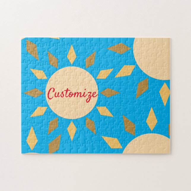 Geometric Sol Circle Thunder_Cove Pussel (Horisontell)