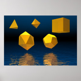 Geometric Solids Poster