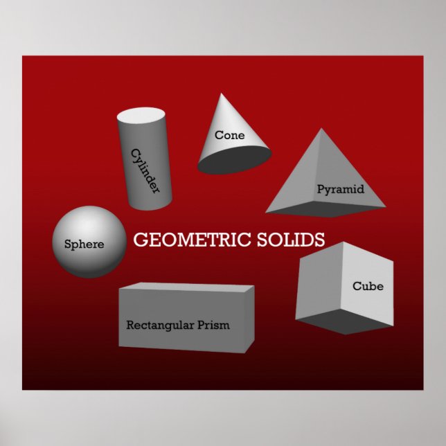 Geometric Solids *UPDATED* Poster (Framsidan)