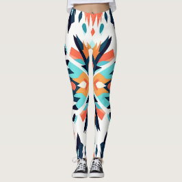 Geometric Southwest Ikat Design Leggings