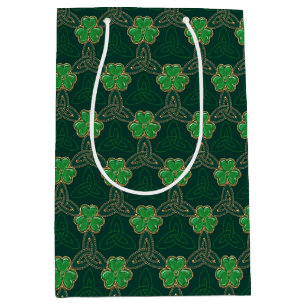 Geometric St patricks day Celtic Triskele Shamrock