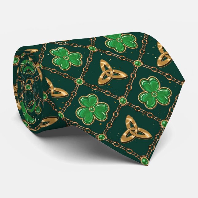 Geometric St patricks day Celtic Triskele Shamrock Slips (Rullad)