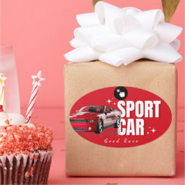  geometric sticker, pink green sticker, modern pat ovalt klistermärke