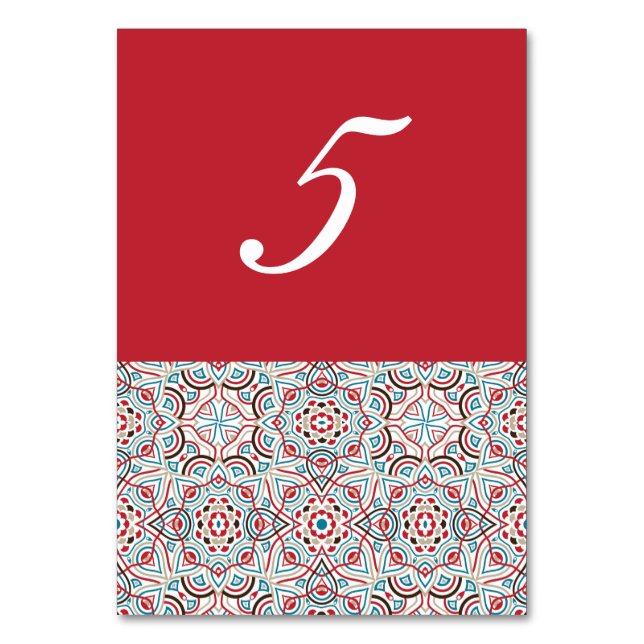 Geometric Stil Sparkles kopparmetallic Bröllop Bordsnummer (Framsidan)