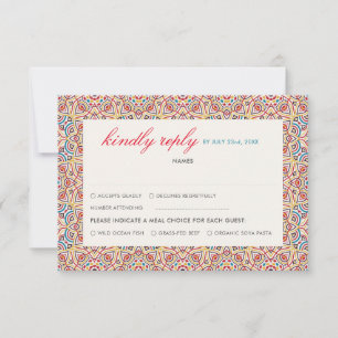 Geometric Stil Sparkles kopparmetallic Bröllop OSA Kort